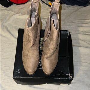 Light Brown Ankle Booties